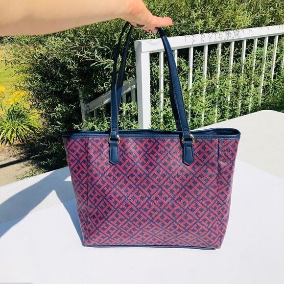 Tommy Hilfiger navy logo purse tote bag large - Picture 4 of 8